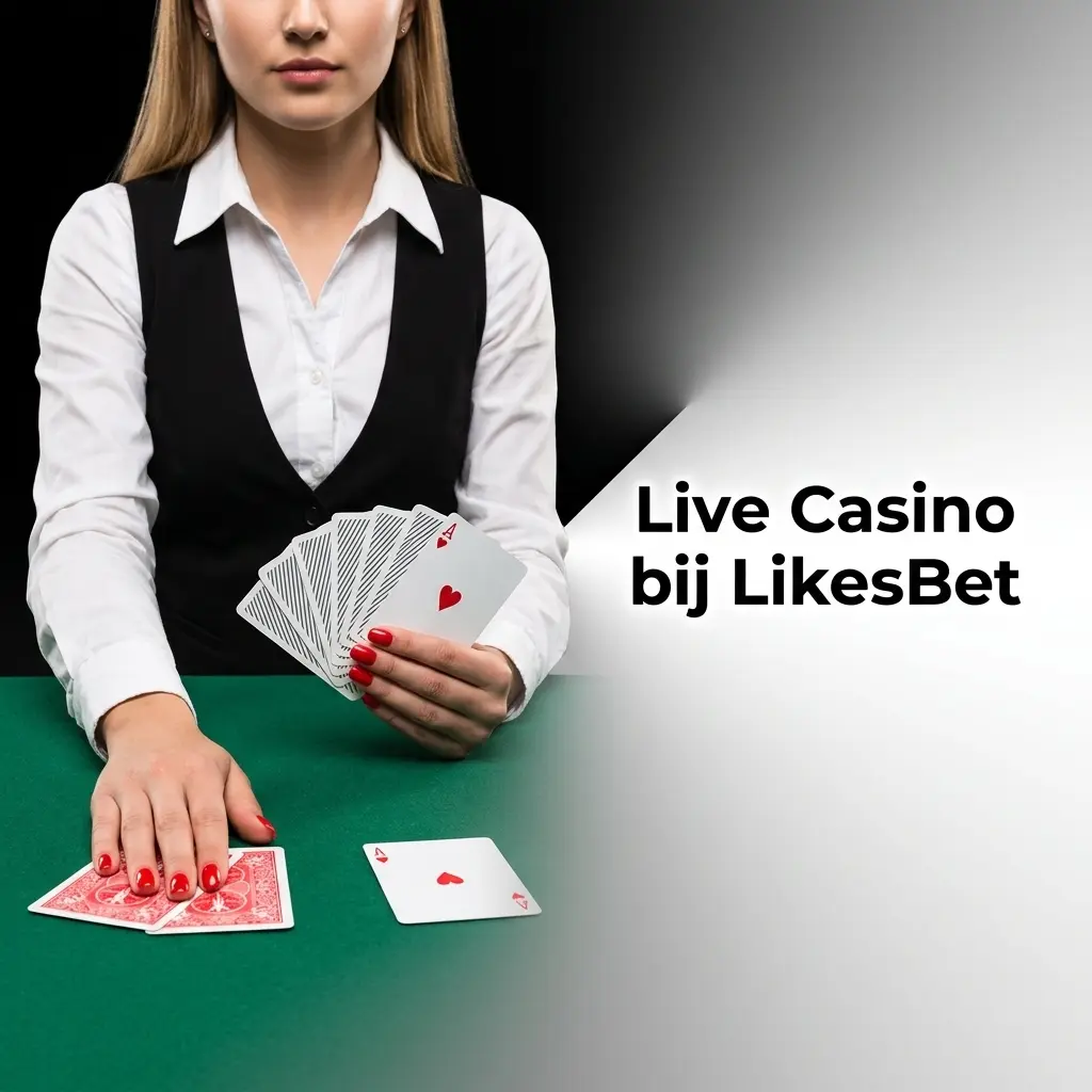 Live casino tafel bij LikesBet met dealer