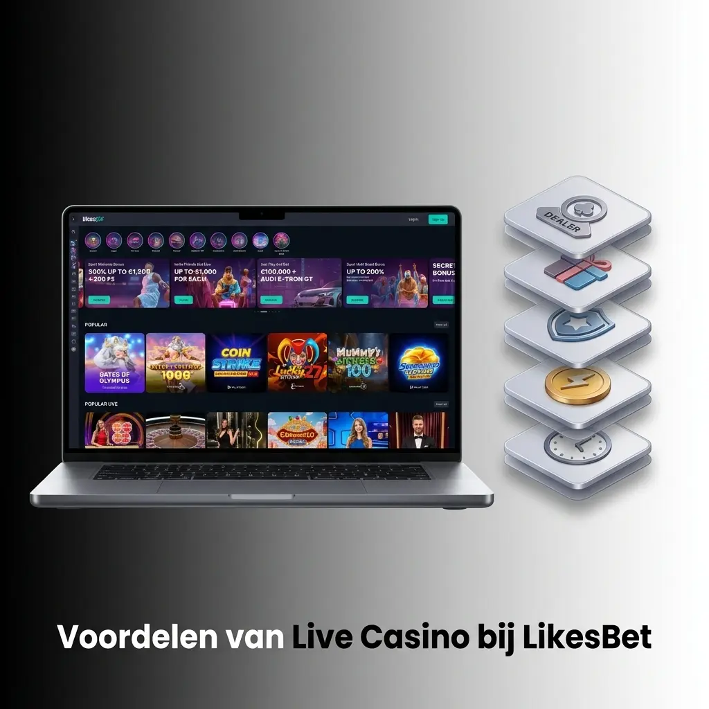 Live dealer aan een casinotafel bij LikesBet
