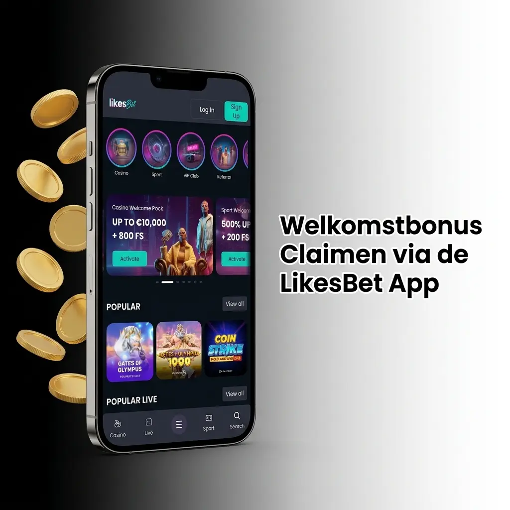 LikesBet app welkomstbonus