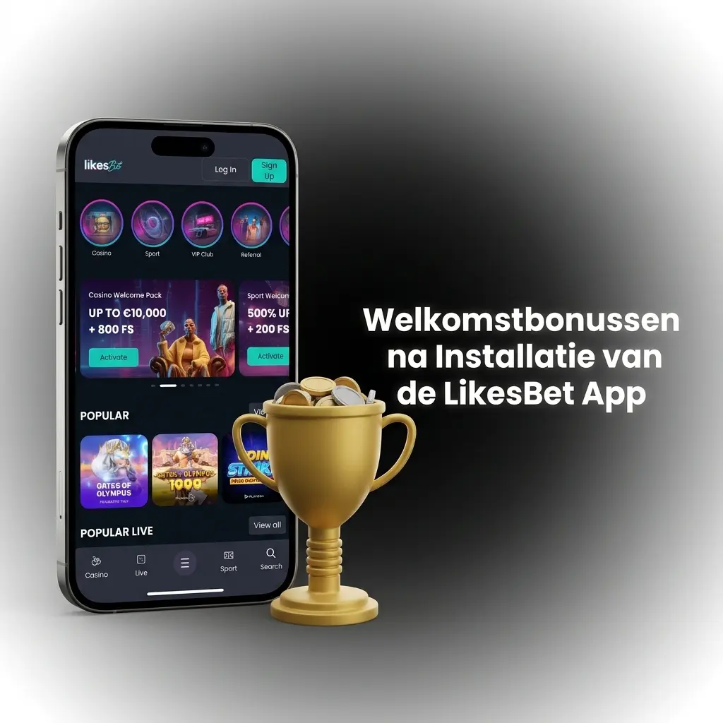 LikesBet app welkomstbonus voor nieuwe spelers